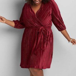 Sexy red velvet Lane Bryant Dress 26 28